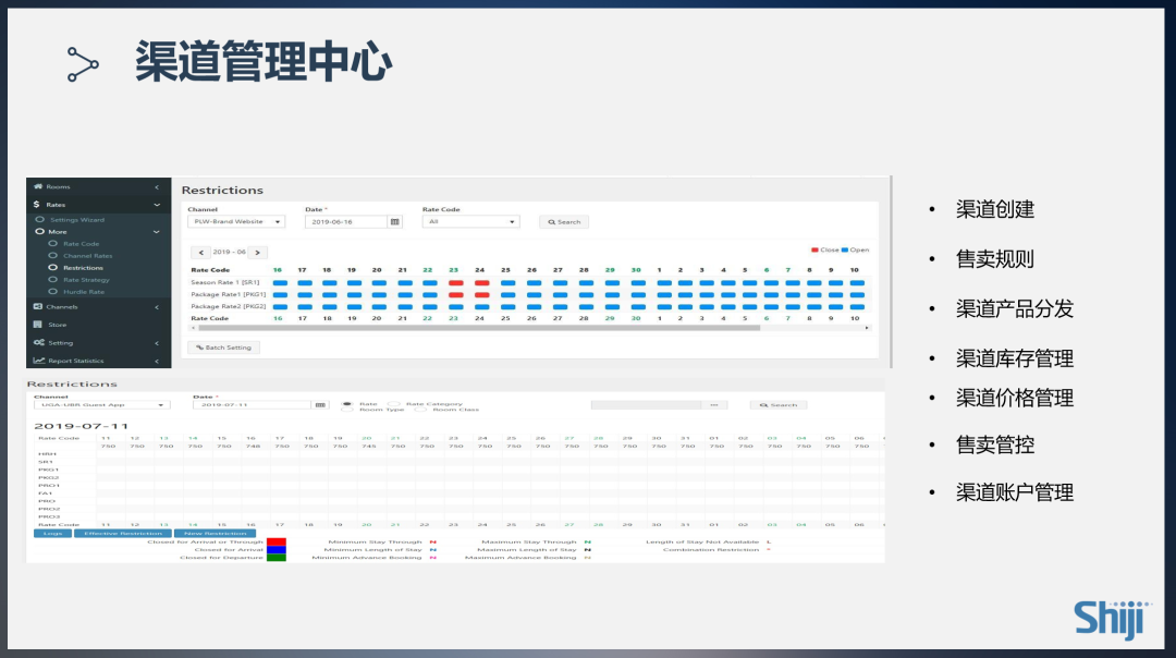 渠道管理中心系统截图展示